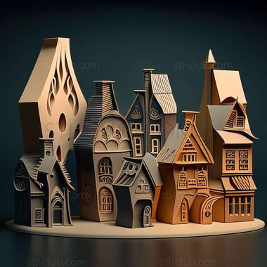 3D model houses (STL)